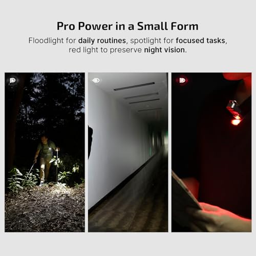 Image of OLIGHT Oclip Pro EDC Flashlight Clip-on Light, Rechargeable 500 Lumens with Three Lighting Solutions Type-C Charging, Magnetic Flash Lights for Outdoor or Indoor Use(Stars & Stripes Edition)