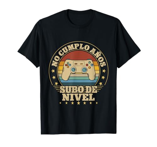 Não tende anos subindo de nível divertido Gamer aniversário t-shirt, Preto