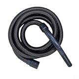 Tubo di aspirazione extra lungo da 3,5 m, per Karcher NT20 WD1-WD6 MV2-MV6, con polsini girevoli, tubo di prolunga flessibile, per la pulizia di scale e mobili, nero (3,5 m)