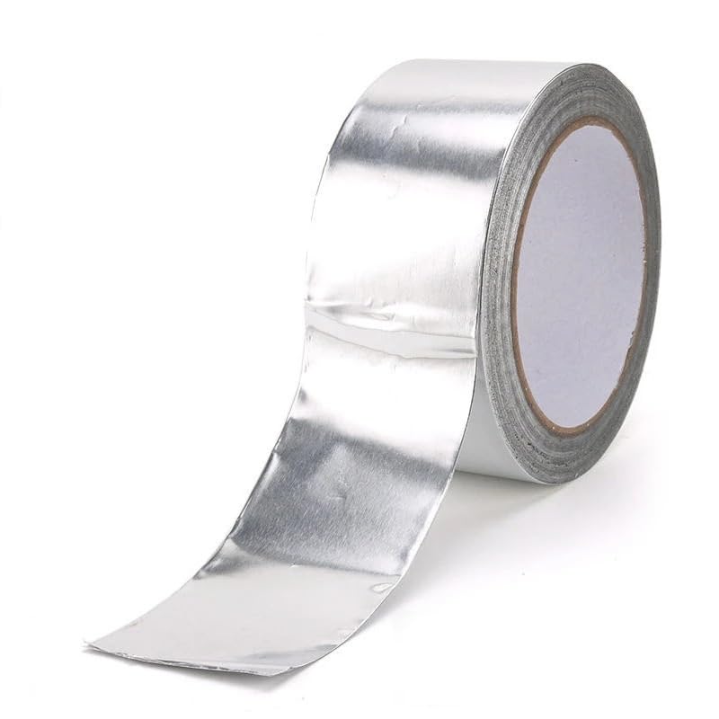 Cinta De Papel Aluminio Alta Temperatura, 10m, Resistente Al Calor for Sellado Tubos Escape, Aislamiento Cocina(40mm)