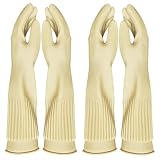 The Crown Choice Kitchen Rubber Gloves – 2 Pairs of Kitchen Gloves for Cleaning and Washing – Waterp