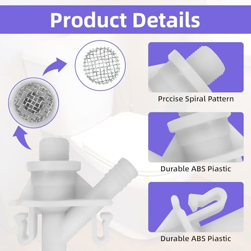Image of 2 Sets 385311641 RV Toilet Water Valve Kit with 4 PCS 385311658 Toilet Flush Ball Seal for Dometic Sealand 300 301 310 320 Series RV Toilets