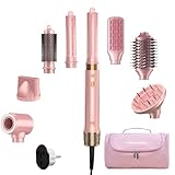 Mythsight Dual Voltage StyleVibe 8-in-1 Air Styler, Hair Dryer & Blow Dryer Brush with Travel Case - Auto Wrap Curls (L/R), Fast Drying, Thermal Brush for Blowouts & Frizz-Free Volume, No Heat Damage