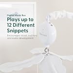 The Peanutshell Crib Mobile for Boys or Girls - Light and Dark Blue Musical Baby Crib Mobile with 12 Lullabies, Ocean Baby Nautical Nursery Decor