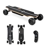 Skate Électrique Portable avec Grandes Roues 105mm et Double Moteur, Télécommande LCD pour Contrôle Précis, pour Campus, Parcs et Sorties de Week End, Idéal Adultes et Adolescents