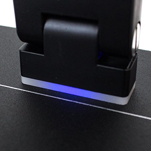 Newhouse Lighting NH-LEDMAS-B 10W Modern LED Adjustable Desk Lamp with Color Temperature Change, Dimming and USB Charging, Black - Thumbnail 6