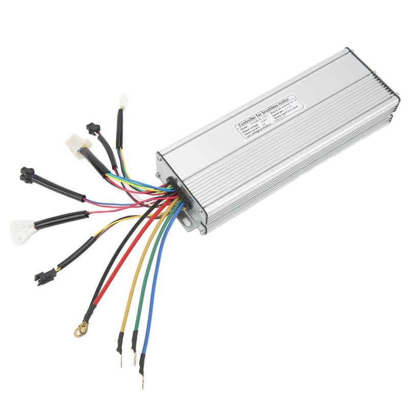 Regulador Patinete Electrico E Bike 48V 50A Controlador de motor sin escobillas Controlador de bicicleta eléctrica con conector Accesorios de scooter de bicicleta eléctrica Controlador Del Motor