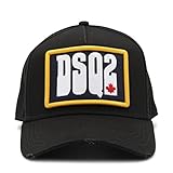Kollektion Spring Summer 2023 DSQUARED2 Dsquared DSQ Cap Logo-Embroidered Baseballcap Cap BCM0682 2124 Black - SCHWARZ