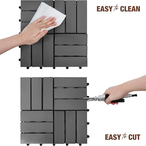 Image of Decking Tiles - Mother (Gray - Crossed)