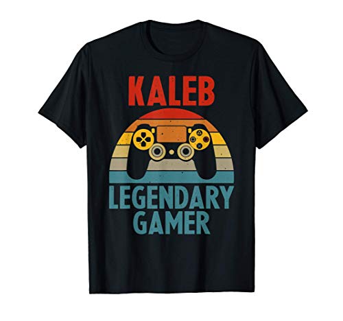 KALEB Gift Name Personalized Funny Gaming Geek Birthday T-Shirt