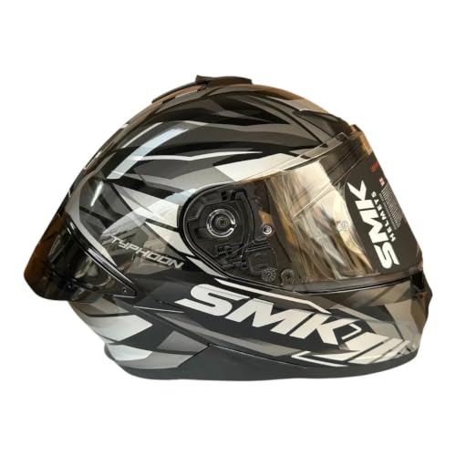 Image of SMK Typhoon Rival Full Face Dual Visor Helmet, Dual Spoiler, ISI DOT ECE 22.06 Certified