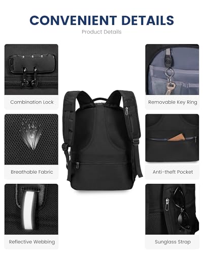 LOVEVOOK Anti Theft Laptop Backpack