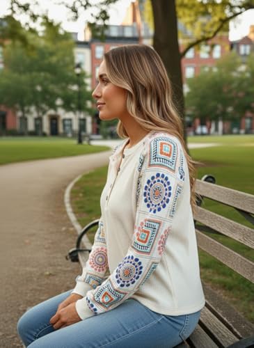 Image of Women's Floral Print Round Neck Full Sleeve TOP || Women Top's || Tops for Womens|| Women Long sleevetops