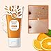 3Pcs Orange Exfoliating Gel for Face and Body, Exfoliating Cleansing Gel Scrub,Orange Enzymes Exfoliatings Gels,Pore Peeling Scrub, Deep Cleansing Moisturizing Facial Exfoliator, Remove Blackheads