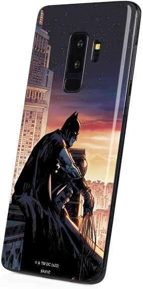 Skinit Decal Phone Skin Compatible with Samsung Galaxy S9 Plus - Officially Licensed Warner Bros Batman Rooftop Design