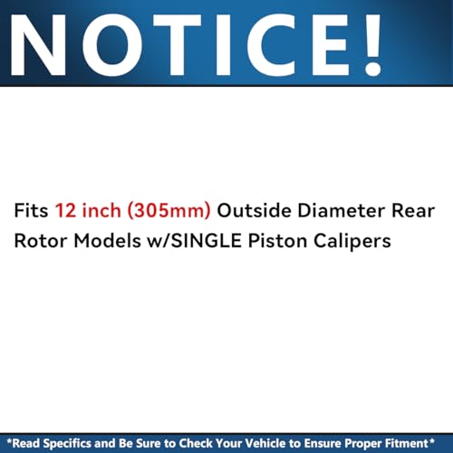 Image of Detroit Axle - Rear Brake Kit for Dodge Grand Caravan Journey VW Routan
