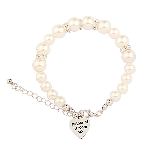 Seiraa Mother In Law Pearl Bracelet Wedding Gift For Mother Of The Bride/Groom (Pearl Bracelet Suit) #TOP2