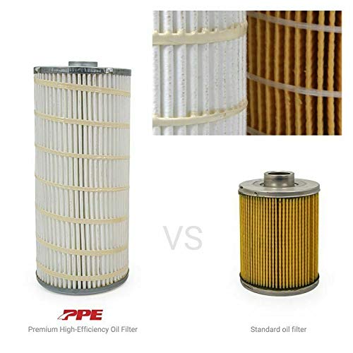 PPE Double Deep Spin On Transmission Filter 128059150 & 5 Micron Premium High-Efficiency Oil Filter 114000550 Compatible with 2001-2019 Chevy/GMC 6.6 LB7 LLY LBZ LMM LML L5P Duramax Diesel by Pacific Performance Engineering - Image 7