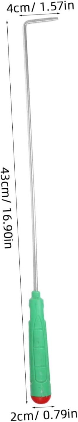 Multi Purpose Fire Hook Durable Fireplace Poker Tool for Fire Pit BBQ Management Long with Handle for Use