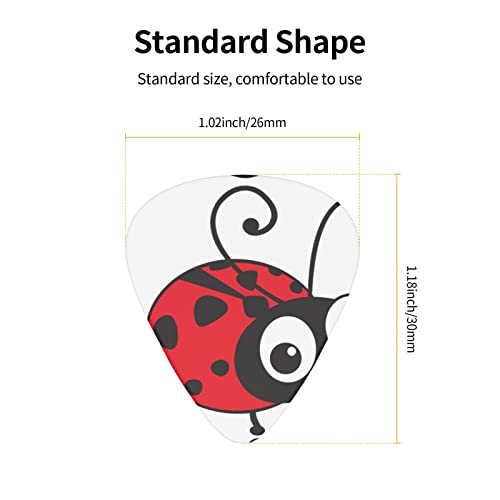 Médiators de guitare 12-Pack médiators de guitare de dessin animé coccinelle pour guitare électrique guitare acoustique… - Les Beatles, Paul McCartney, John Lennon, RIngo Starr, George Harrison Médiators de guitare 12-Pack médiators de guitare de dessin animé coccinelle pour guitare électrique guitare acoustique… – Image 4