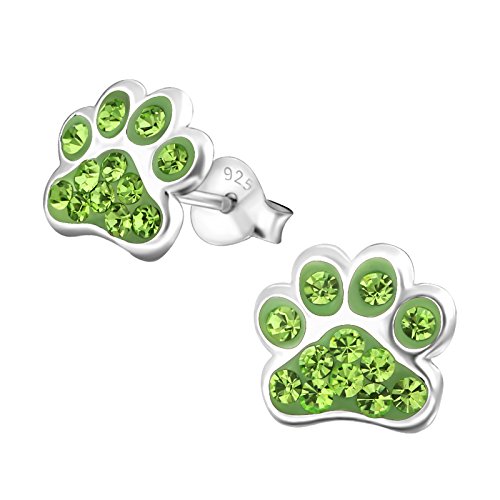 Image of 925 Sterling Silver Paw Print Stud Earrings (Choose Your Style) (Nickel Free)