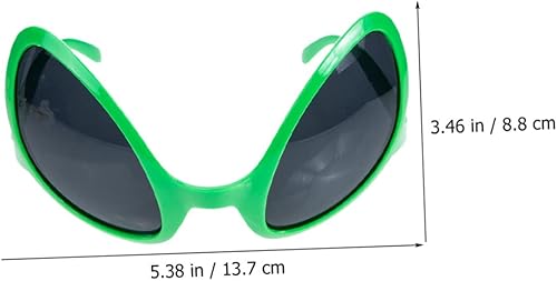 Miniatura 9 de Hohopeti Gafas de sol alienígenas verdes alienígenas regalos alienígenas cosplay gafas alienígenas accesorios de disfraz alienígena marciano disfraz