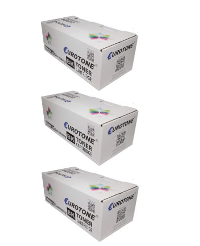 Eurotone 3X Toner Kassetten kompatibel für Lexmark X 203 203N 204 204N, X203A11G, Druckerpatronen