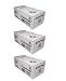 Produktbild 3X Eurotone Toner Kassetten für Lexmark X 203 203N 204 204N - ersetzt X203A11G Patronen - kompatible Premium Alternative - Non OEM