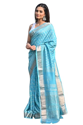 KALAM KANTHA STORY TOLD IN STITCHES Maheshwari Block Print Silk Cotton Saree Handloom Ethnic Saree With Blouse