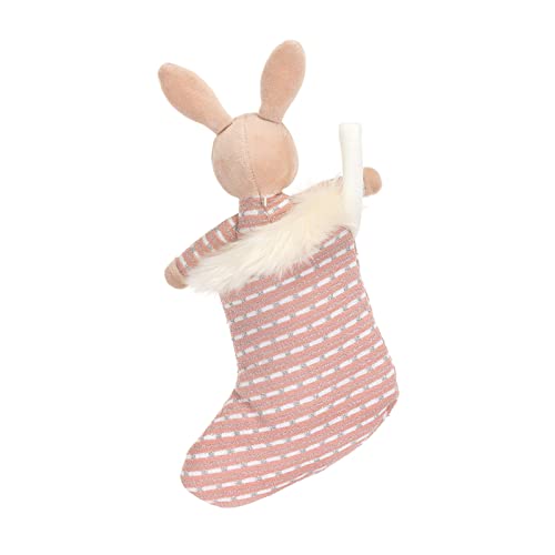 Jellycat Shimmer Stocking Pink Bunny Collectable Plush Decoration, Beige, 20 x 9 x 0 cm - Image 4
