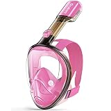Greatever Full Face Snorkel Mask, Snorkeling Gear for Adults Kids with Latest Dry Top Breathing Syst