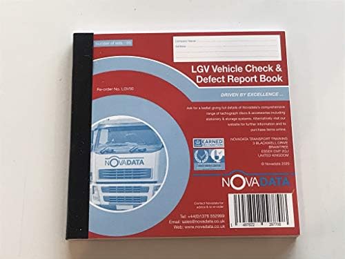 10 x LGV HGV Vehicle Check and Defect Report Books
