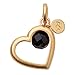 Produktbild SENCE Copenhagen Love Charm Black Onyx matt gold L156