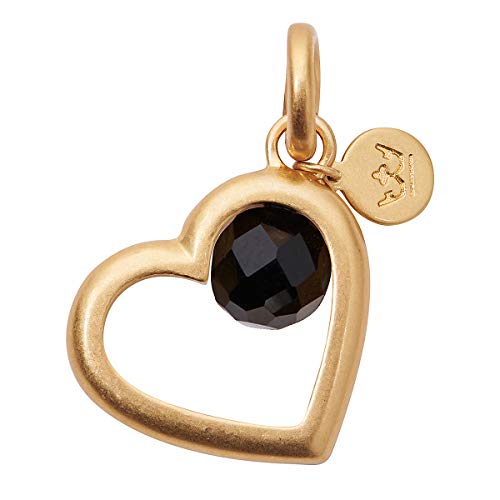 Preisvergleich Produktbild SENCE Copenhagen Love Charm Black Onyx matt gold L156
