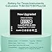 TAYUZH TI-84 Plus CE Battery, 3.7V Replacement Battery for Texas Instruments TI-84 Plus CE, TI-84 CE, TI-84 CE/TI-Nspire CX II, Part No. 3.7L1200SPA P11P35-11-N01,1600mah
