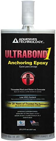 Adhesive Technologies A22-1n Ultrabond 1 Two Component Epoxy Cartridge, 22 Oz