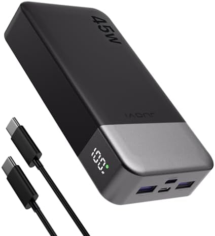Power Bank 20000mAh 30W Ricarica Rapida, Display LED, 2 Porte USB-C E 1 USB-A, Caricatore Portatile Con Power Delivery E Quick Charge Per IPhone, Samsung, IPad E Altro - 3