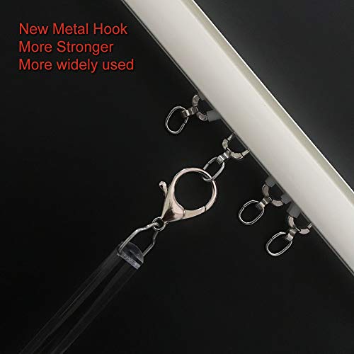 2 Pack 36 Inch Universal Drapery Pull Rod Invisible Clear Curtain Wand For Easier Opening And Back (Acrylic, 36") #TOP3