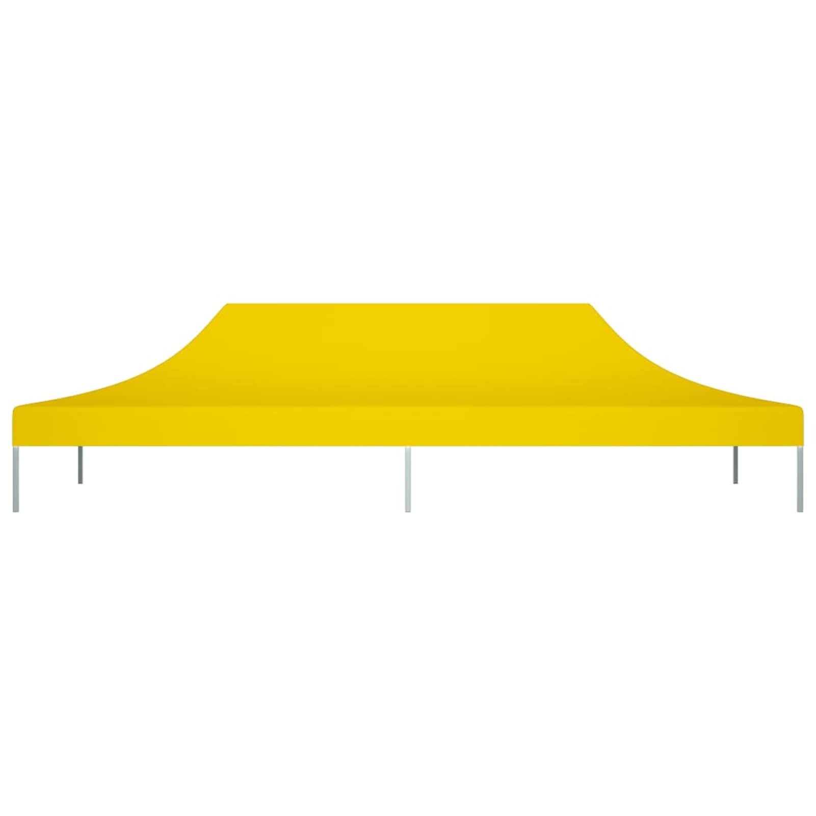 Homgoday Dach namiotowy 6 x 3 m żółty 270 g/m², dekoracja, pawilon ogrodowy składany do ogrodu balkon taras