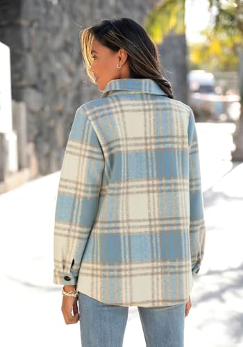 LASCANA Women's Plaid Shirt Jacket – Stylish Button-Up Lightweight Outerwear3