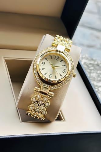 Image of styledose Women Analogue Wrist Watches for Women's & Girls&Miss&Ladies Diamond Studded Stylish Bracelet Strap