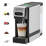 5 in 1 Espresso Single Serve Coffee Machine for Nespresso Original/Dolce Gusto/L’OR/Ground Capsule and ESE Coffee Pods,19Bar Multi-Capsule Coffee Machine ST-550 (ST-550-3)