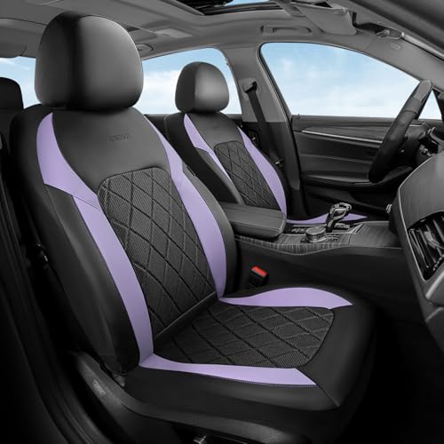 Image of Coverado Car Seat Covers, Front Seat Covers, 2 Front Automotive Seat Cover, Mesh Breathable Seat Protectors, Universal Fit for Most Cars