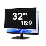J J-Dream 32 Inch Privacy Screen for Computer Curved Monitor Blue Light Screen Protector Anti Glare Anti-Scratch Monitor Privacy Shield Screen 32 Inch 16:9 Aspect Ratio