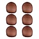 6 Stück Haarnetz Nylon Wig Caps Perückenkappe Set Elastische Atmungsaktive Haarnetz für Perücken (Dunkelbraune)