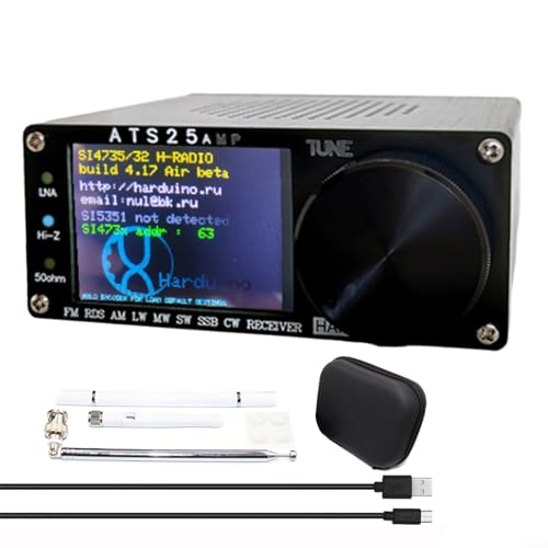 ATS25AMP RDS Radio complète avec balayage de spectre, firmware 4 17, amplificateur ATS25 améliorable, nouvelle interface (B)