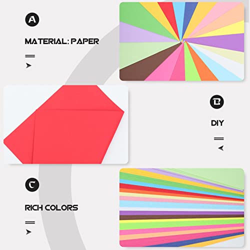 SEWACC 200 Peças Enfeites De Decoração Japonesa Origami Para Artesanato Papel De Impressora Colorido