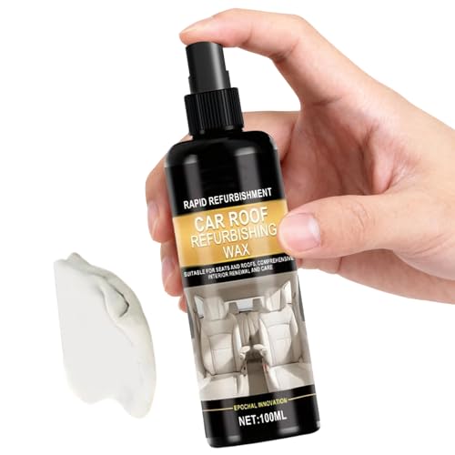Byuexhp Limpiador interior automotriz, limpiador de 100 ml para el tratamiento de telas, ambientador para el cielo del techo, para electrodomésticos, tapicería de cuero, muebles y hogar
