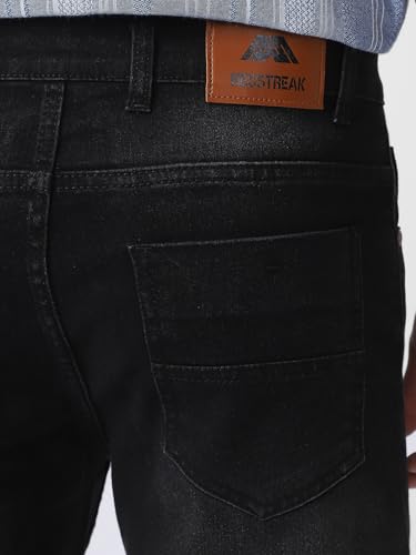 Image of Neostreak Men's Regular Fit Heavy Washed Jeans Stretchable