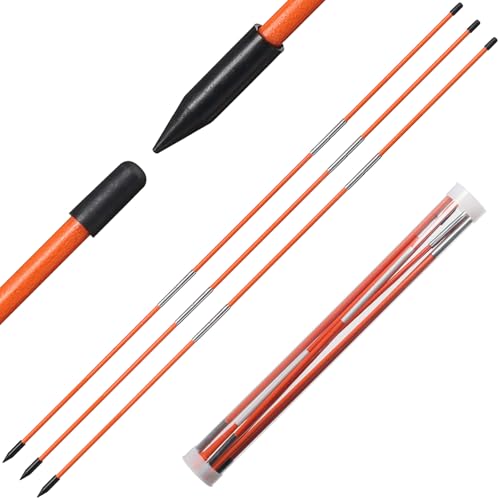 Dittoven Golf Alignment Sticks Collapsible, 3 Pack Alignment Sticks for Golf Training, 48" Fiberglass Golf Alignment Rods Golf Practice Sticks Training Aid for Aiming, Putting